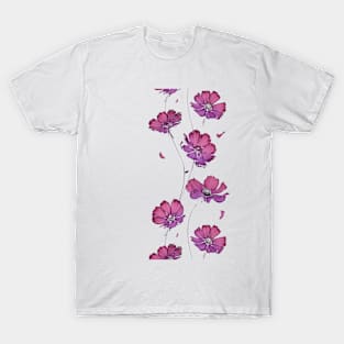 crimson flowers T-Shirt